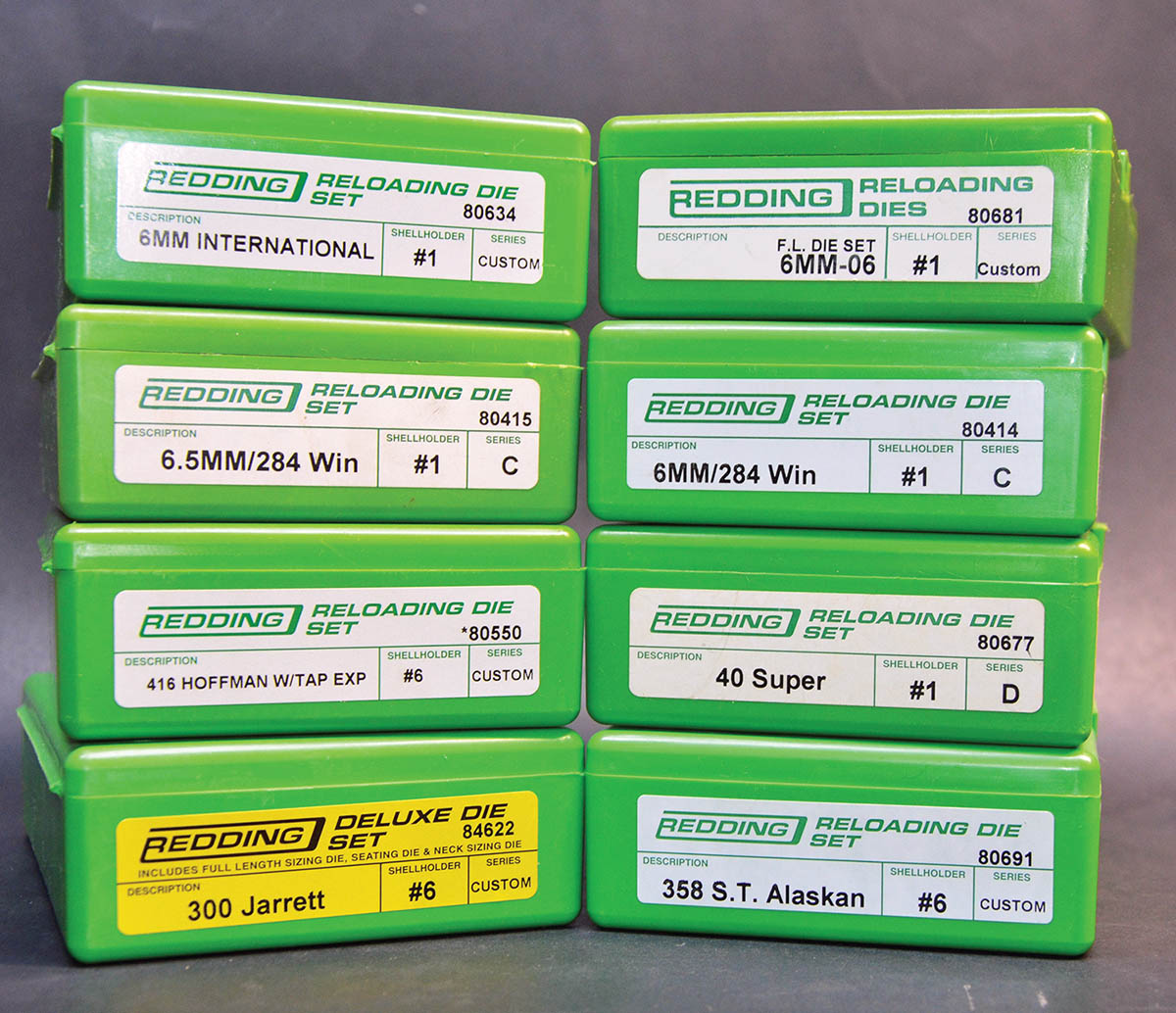 Redding has die sets for over 1,000 wildcat cartridges, and they are listed in the hard-copy and online versions of their catalog. If you can’t find the dies you need, contact Redding; they can help.